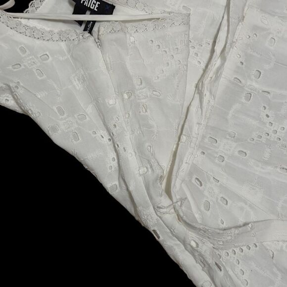 PAIGE SERYNE WHITE EYELET DRESS SIZE 2 - Picture 13 of 16